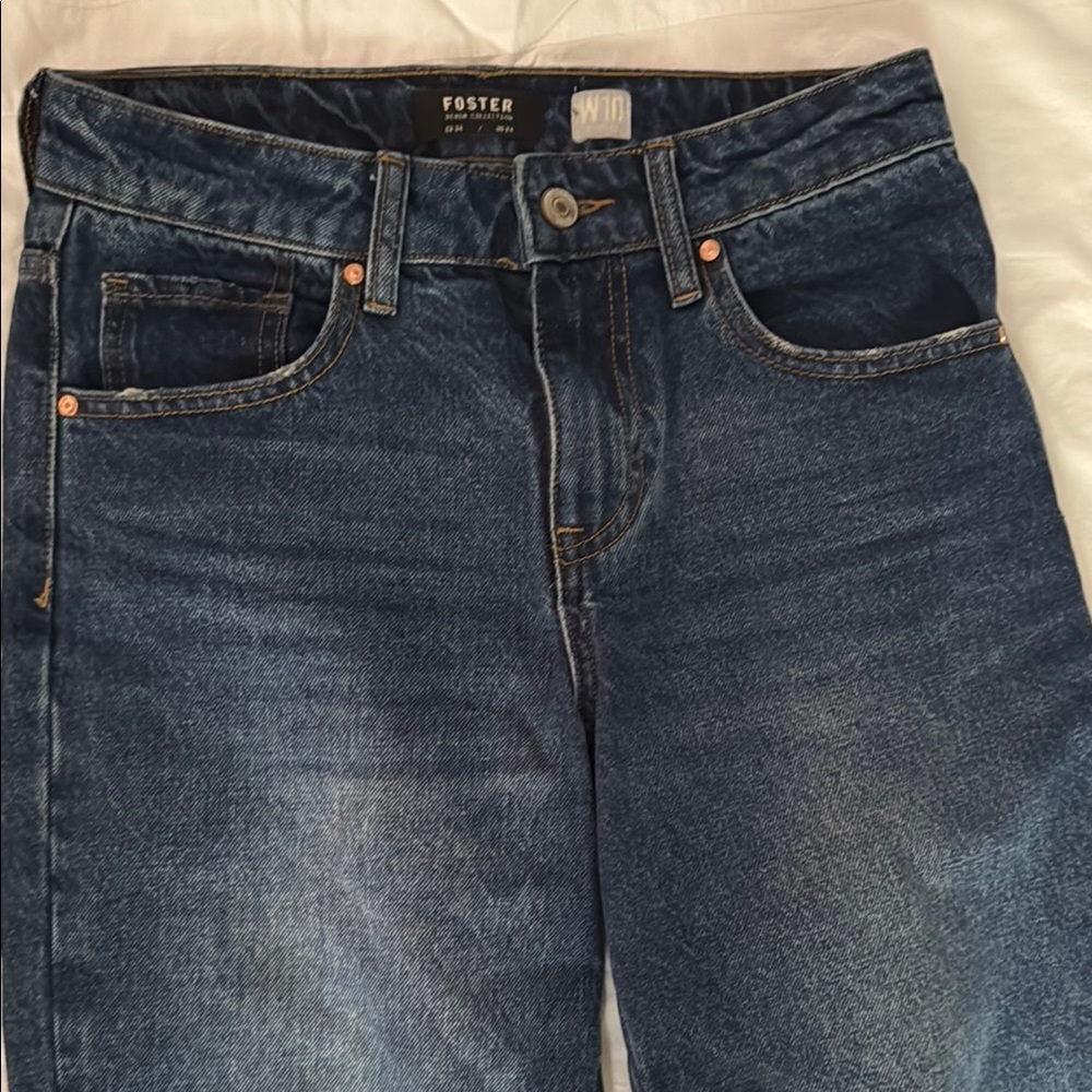 Cody Foster Blue Wide Leg Flare Jeans 35 - Picture 2 of 11